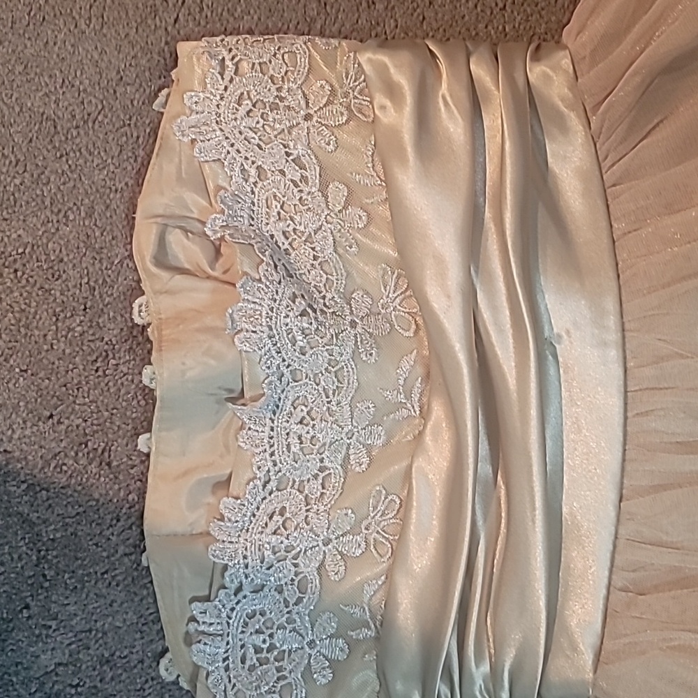 Elegant Cream Lace Kids Home-coming Dress - Picture 6 of 6